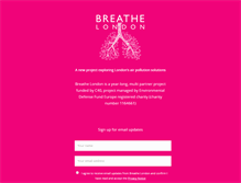 Tablet Screenshot of breathelondon.org